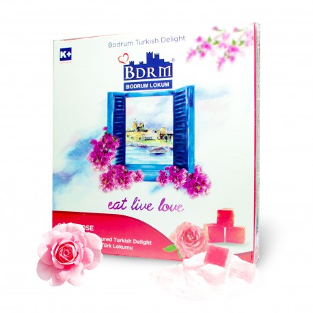 BDRM BODRUM Güllü Lokum Kutu 400gr