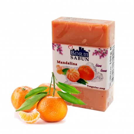 Bodrum Tangerine Olive Oil Soap (90 gr)